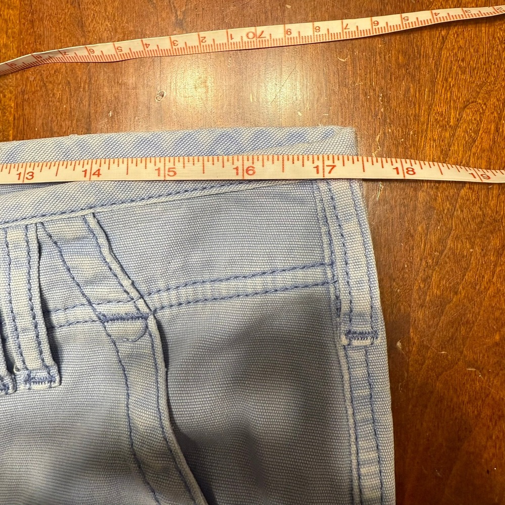 Anthropology x Pilcro‎ The Wanderer Light Blue Chambray Pants Size 31 Relaxed - Picture 12 of 16